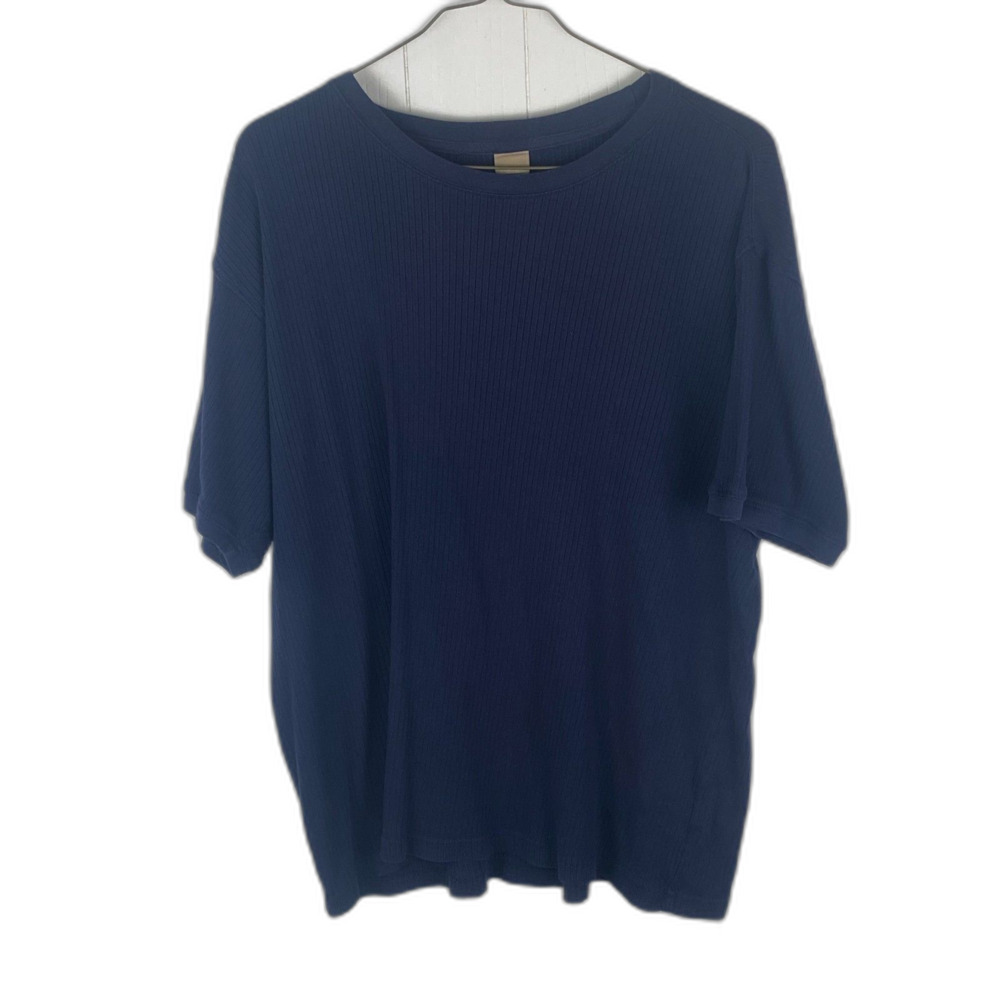 High Sierra Navy Blue T-shirt Men's XL Oversized Baggy Textured Tee